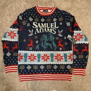 Samuel Adams x Tipsy Elves Ugly Christmas Sweater Men’s Size Large BRAND NEW